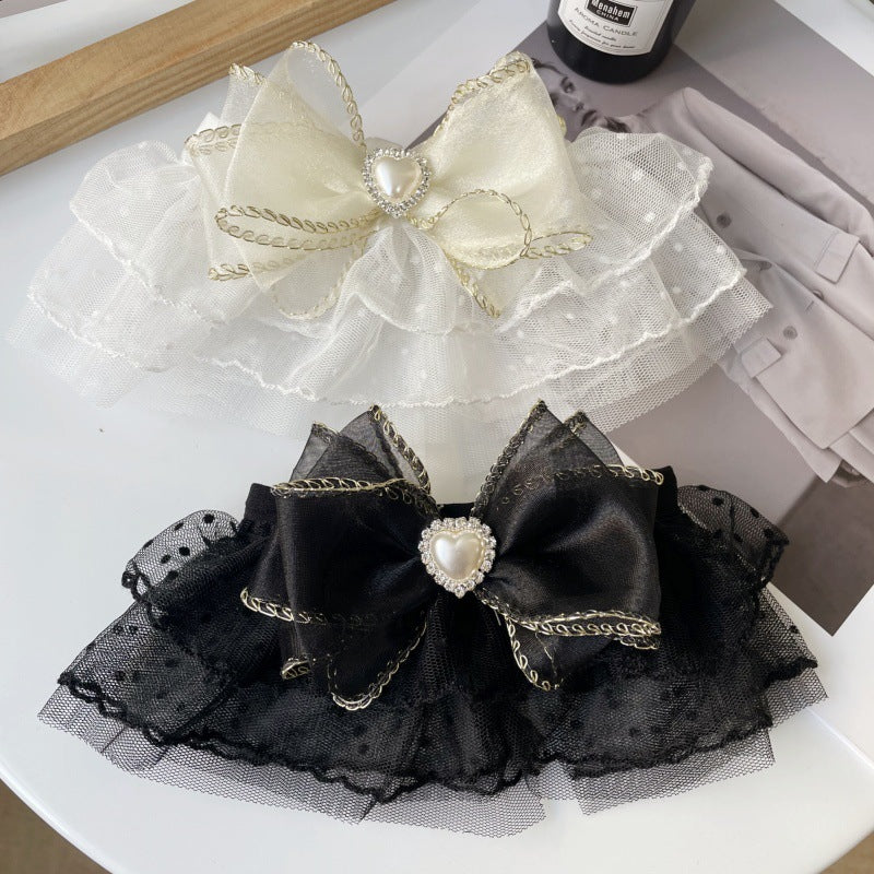 Fairy Series - Heart Shape Bowknot Cat Collar