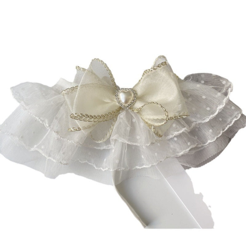 Fairy Series - Heart Shape Bowknot Cat Collar
