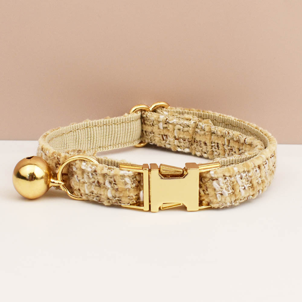 Haute Couture Series - Vintage Wool Cat Collar/Bow/Leash