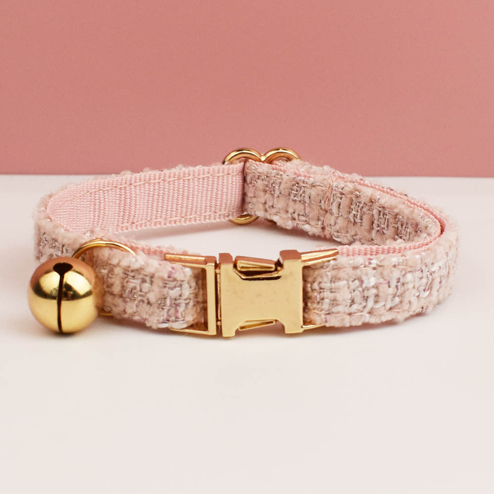 Haute Couture Series - Vintage Wool Cat Collar/Bow/Leash