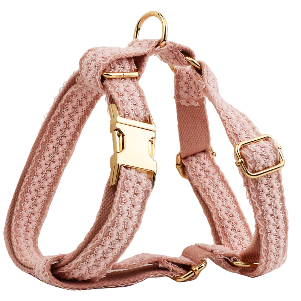 Haute Couture Series - Woven Leather Dog Collar/Accessory/Harness/Leash