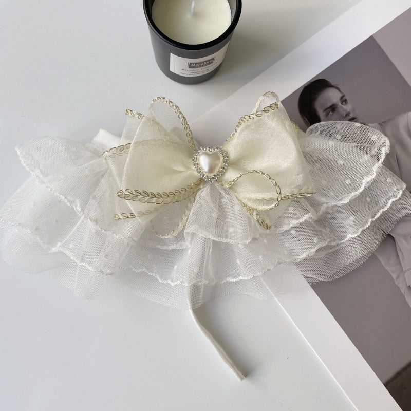 Fairy Series - Heart Shape Bowknot Cat Collar