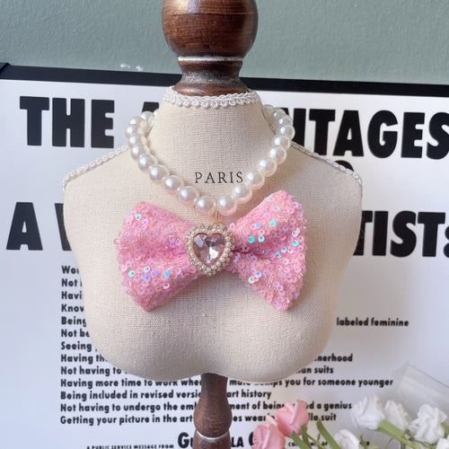 Fairy Series - Luxe Pearl Bowknot Cat / Dog Collar