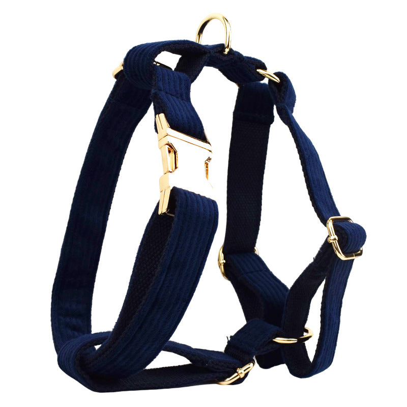 Haute Couture Series - Corduroy Dog Collar/Bow/Poop Bag Holder/Harness/Leash