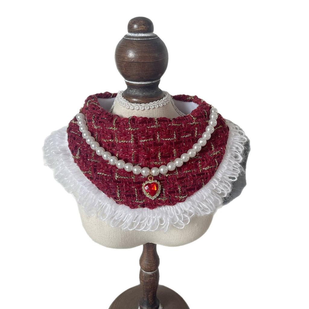 Fairy Series - Scottish Plaid Pearl Necklace Cat / Dog Collar
