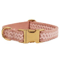Haute Couture Series - Woven Leather Dog Collar/Accessory/Harness/Leash