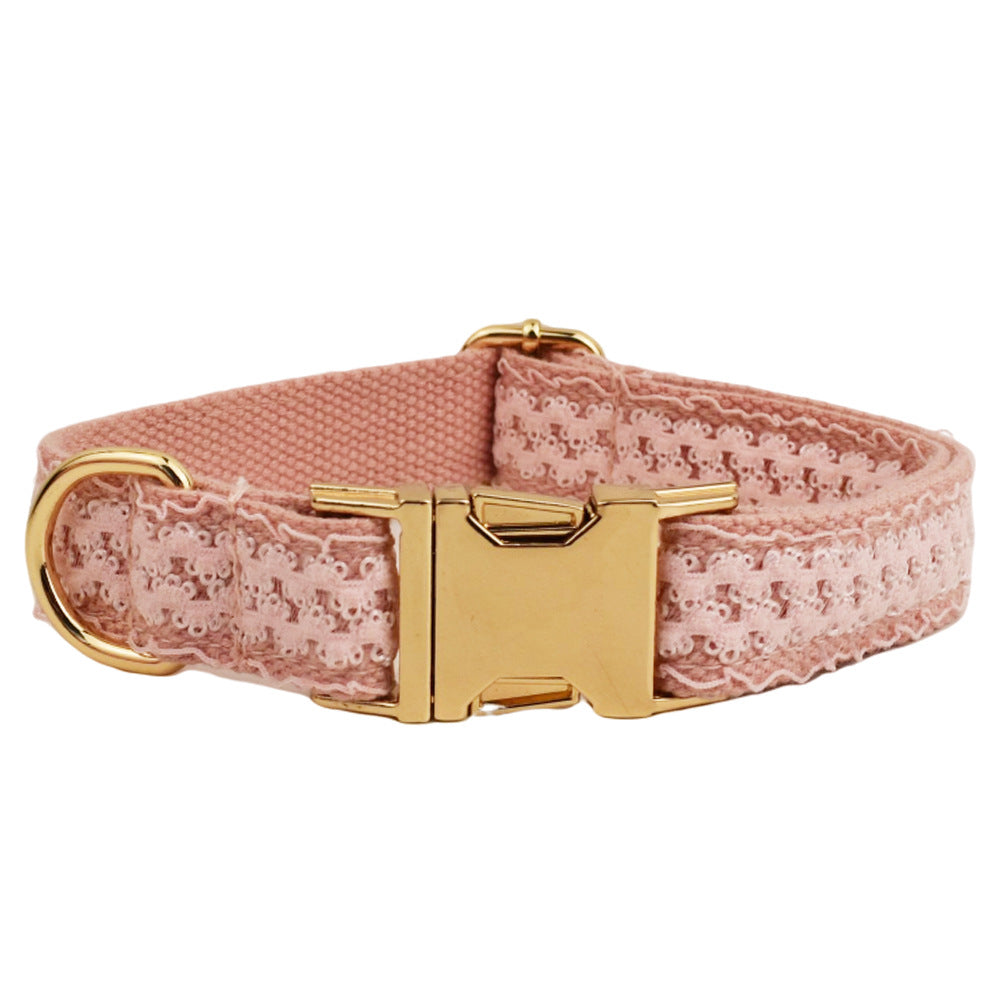 Haute Couture Series - Woven Leather Dog Collar/Accessory/Harness/Leash