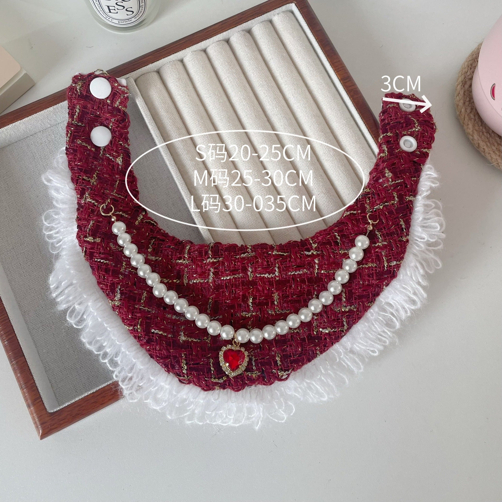 Fairy Series - Scottish Plaid Pearl Necklace Cat / Dog Collar