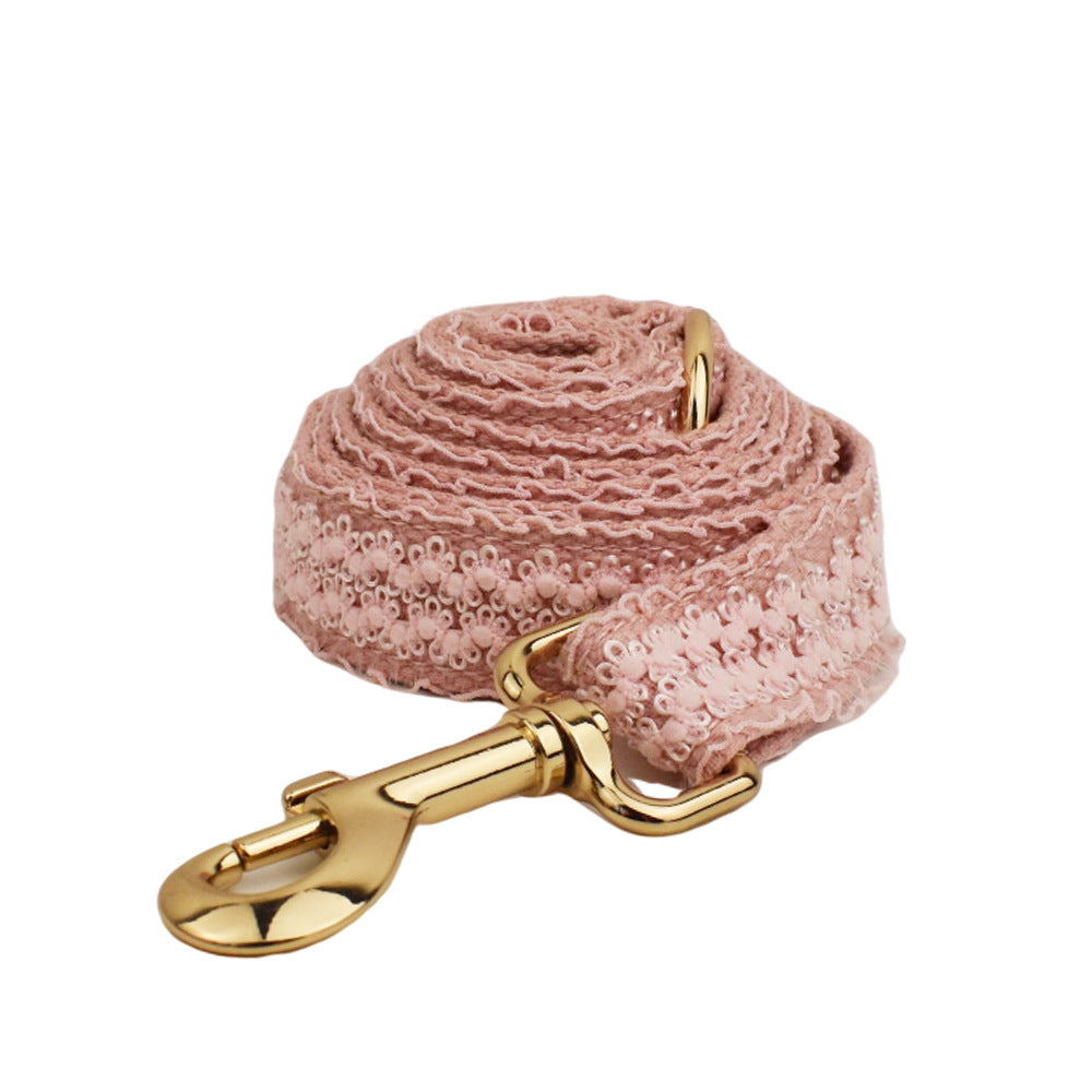 Haute Couture Series - Woven Leather Dog Collar/Accessory/Harness/Leash